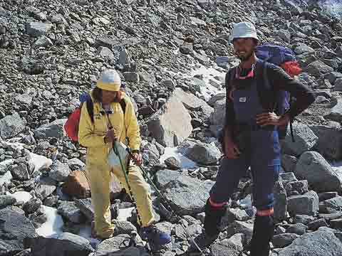 
After Her Ascent Wanda Rutkiewicz Arrives Back At k2 base Camp With Sigi Wasserbauer - Wanda Rutkiewicz: A Caravan Of Dreams book
